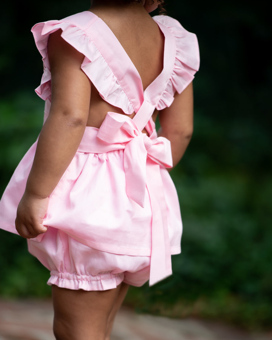 Pink Penny Bloomer Set