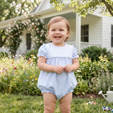 Blue Gingham Bib Bubble