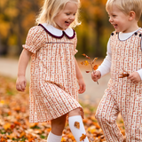 Falling Leaves Plaid Dress
