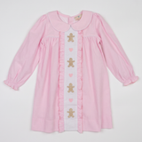 Gingerbread Lane Embroidered Gingham Dress