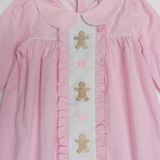 Gingerbread Lane Embroidered Gingham Dress