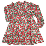 Pomegranate Party Ruffle Dress