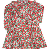 Pomegranate Party Ruffle Dress