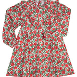 Pomegranate Party Ruffle Dress