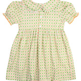 Pumpkin Smocked Plaid Dress