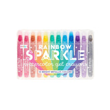 Rainbow Sparkle Metallic Gel Crayons