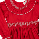 Red Smocked Dress
