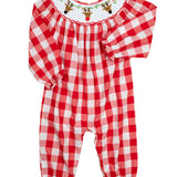 Rudolph the Reindeer Smocked Romper