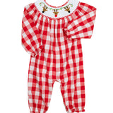 Rudolph the Reindeer Smocked Romper