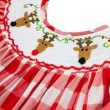 Rudolph the Reindeer Smocked Dress