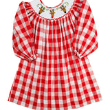 Rudolph the Reindeer Smocked Dress
