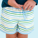 Coastal Stripes Swim Trunks