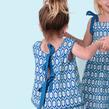 Blue Ikat Bloomer Set