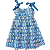 Blue Ikat Sun Dress