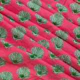 Pink and Green Shell Print Ladies Sarong