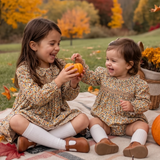Smocked Autumn Blossom Dress