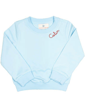 Crewneck Sweatshirt in Baby Blue