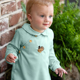 Turkey Embroidered Sage Green Wesley Longall