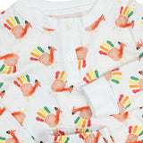 Turkey Handprint Bamboo Pajama Set