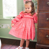 Ditsy Hearts Smocked Dress- FINAL SALE