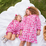 Love Me Knot Pink Bloomer Set- FINAL SALE