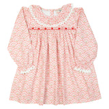 Floral Valentines Scallop Print Dress