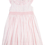 Pink Vine Smocked Dress