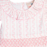 Pink Vine Smocked Dress