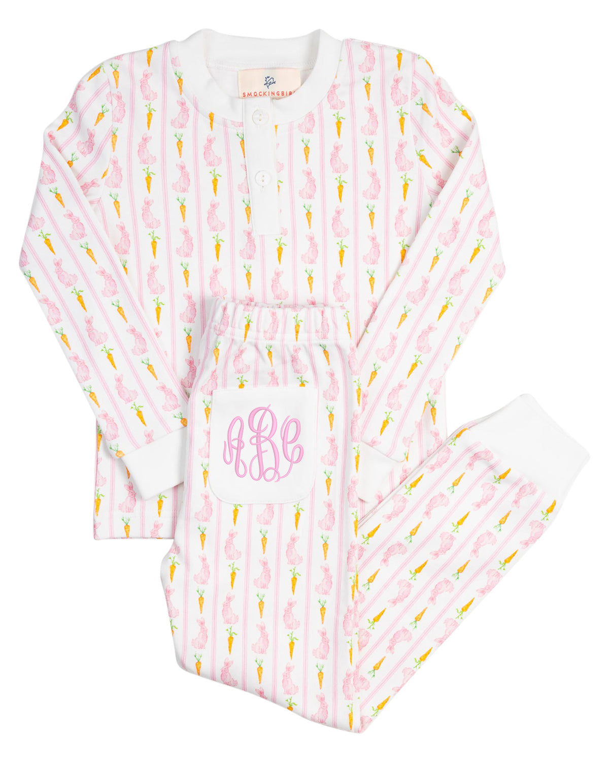 Pink Bunny Knit Pajamas