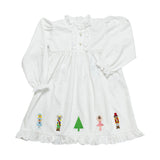 Nutcracker Embroidered Knit Gown