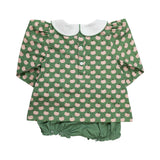 Sage Green Pumpkin Knit Bloomer Set