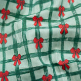 Christmas Ribbons Smocked Bubble