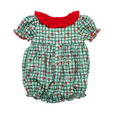 Christmas Ribbons Smocked Bubble