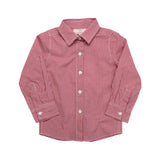 Red Gingham Button Down Shirt