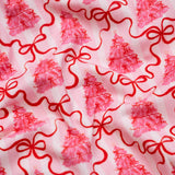 Pink Bottle Brush Trees Knit Dress