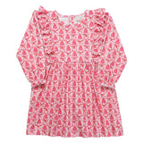 Pink Bottle Brush Trees Knit Dress