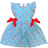 American Flag Gingham Print Jumper
