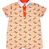 Bats Striped Watercolor Shortall-FINAL SALE