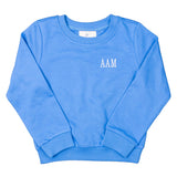 Crewneck Sweatshirt in Cloud Blue- FINAL SALE