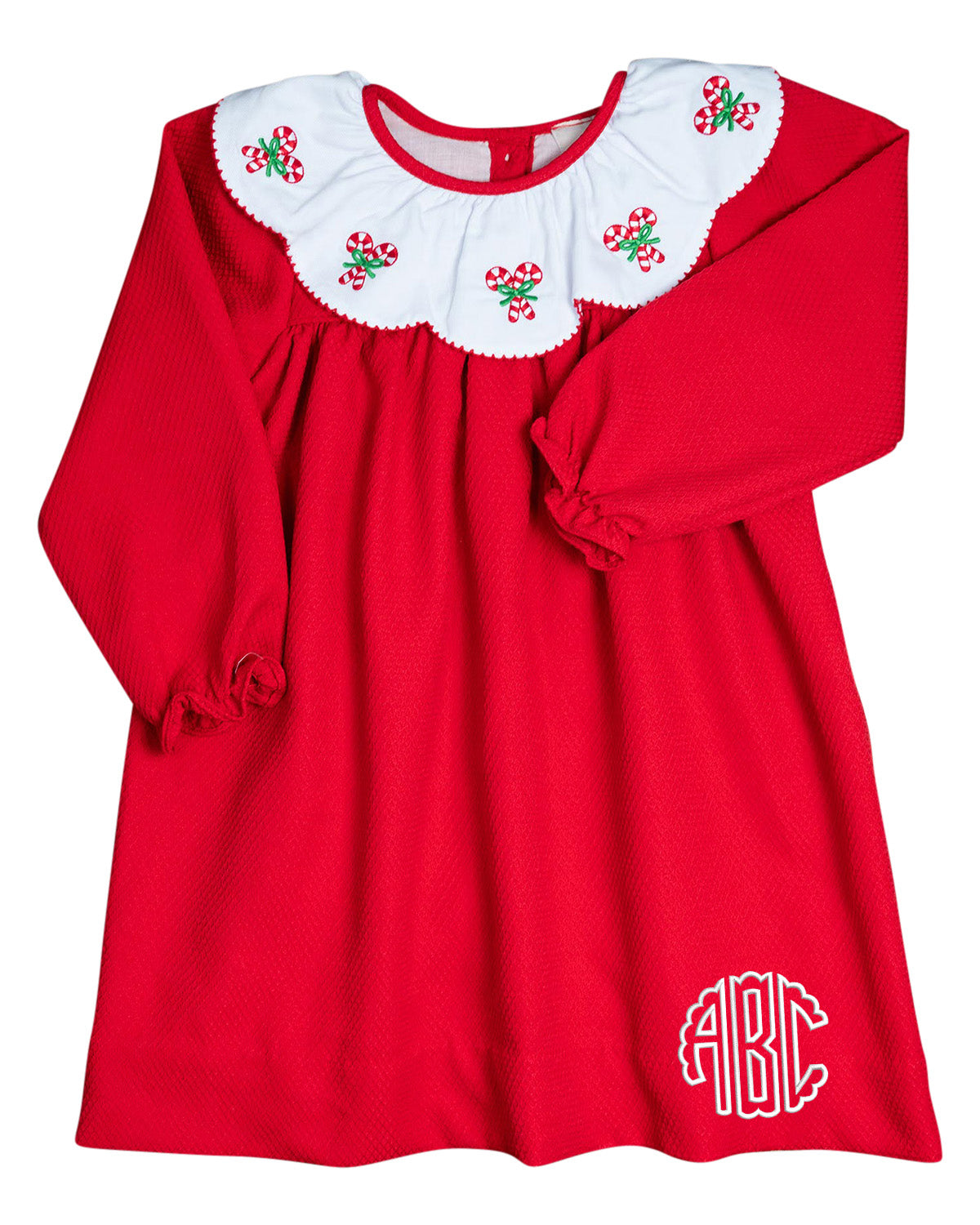 Candy Canes Red Pique Dress