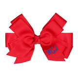 Monogrammed Hair Bow