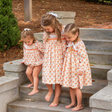 Marigold Floral Smocked Dress