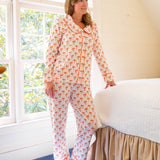 Marigold Floral Ladies Knit Pajamas