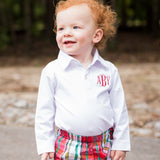 Plain White Polo Shirt with Long Sleeves
