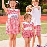 Red Checked Shorts