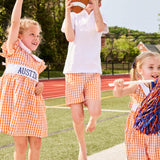 Orange Checked Shorts