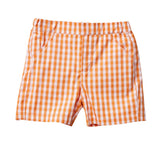 Orange Checked Shorts