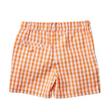 Orange Checked Shorts