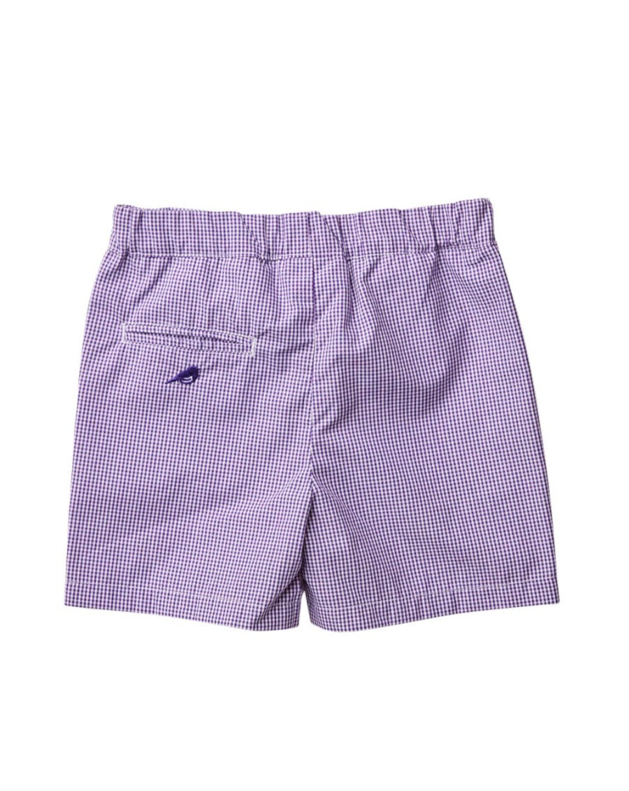 Purple Gingham Shorts-FINAL SALE