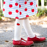 Apple Hand Embroidered Socks